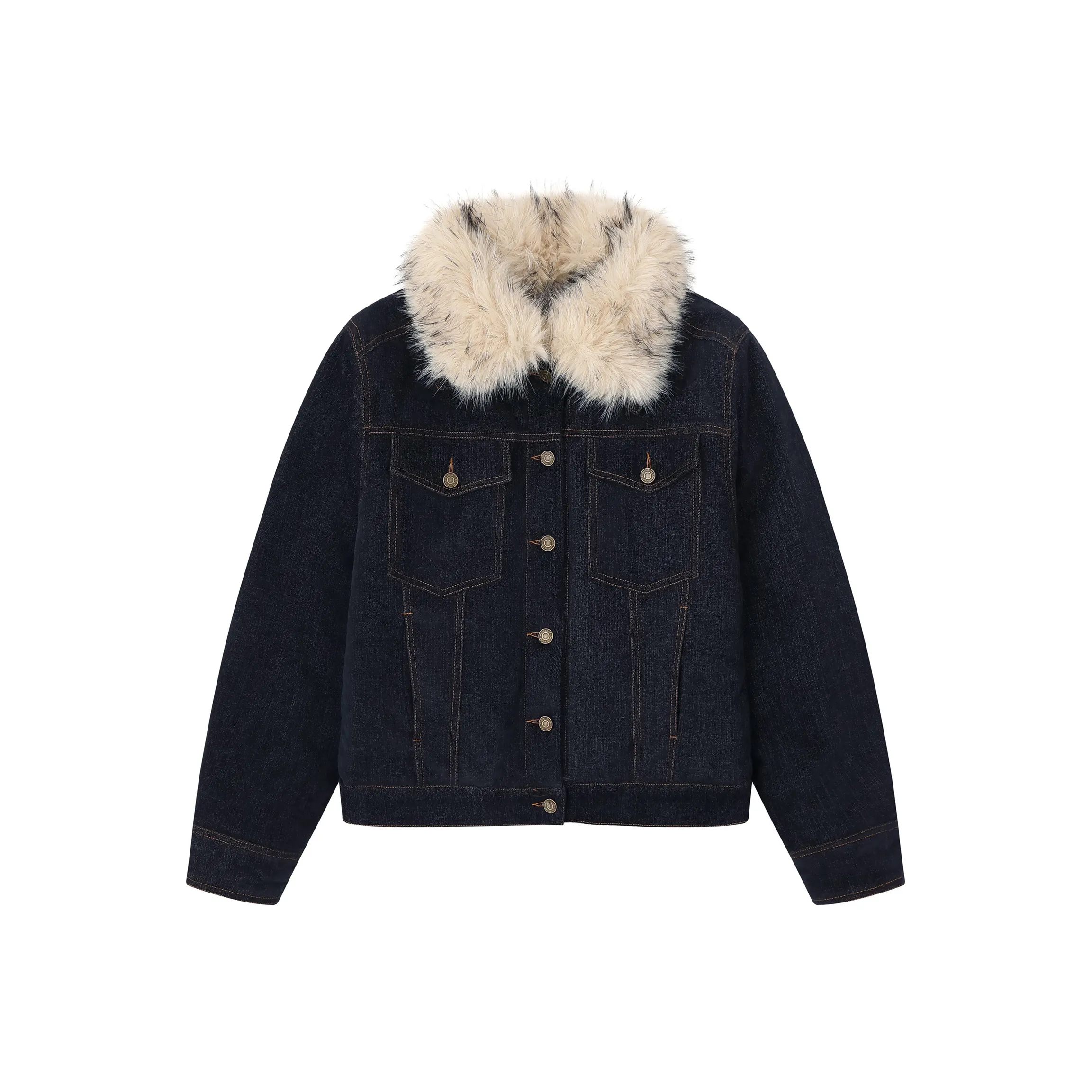 7 SEVFUN Синий Женские пуховики