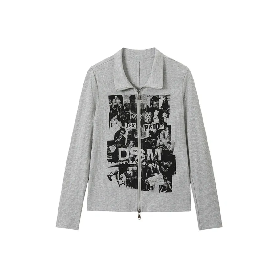 YINLEI Standard Long Sleeved Кардиган T Рубашка Женская