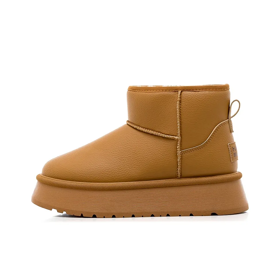 HUANQIU Термический Водонепроницаемый Устойчивый к Износу Короткие Снежные Ботинки Женские