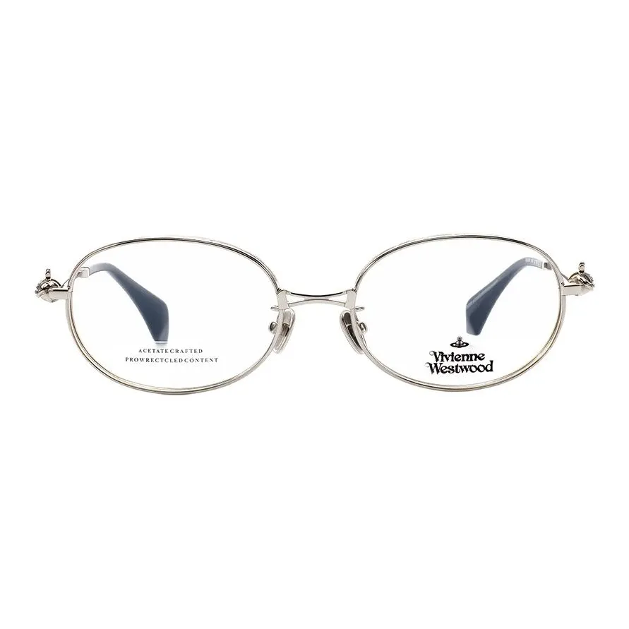 Vivienne Westwood Круглые Оправы для Очков Унисекс Античное Серебро