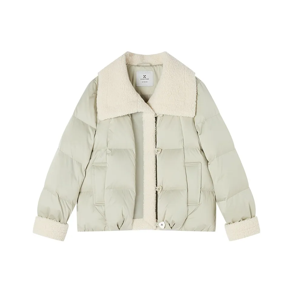 XIANGYING Светло-зеленый женский пуховик