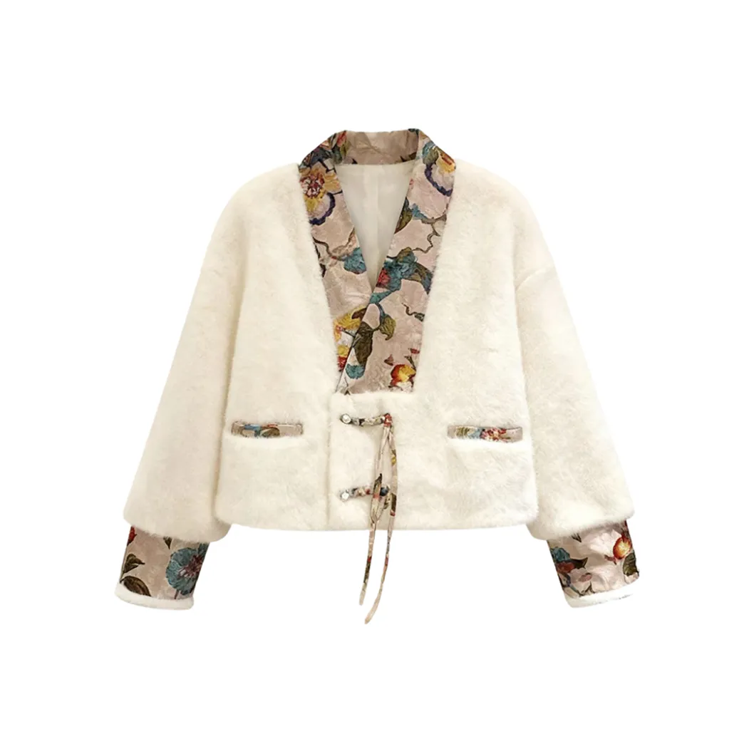 SYEEE WITH U Бархат Feel Пальто Женские