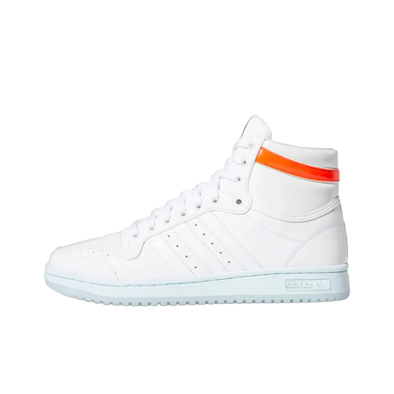 Adidas Originals Top Ten Vintage Basketball Shoes Men High Top White/Orange/Blue