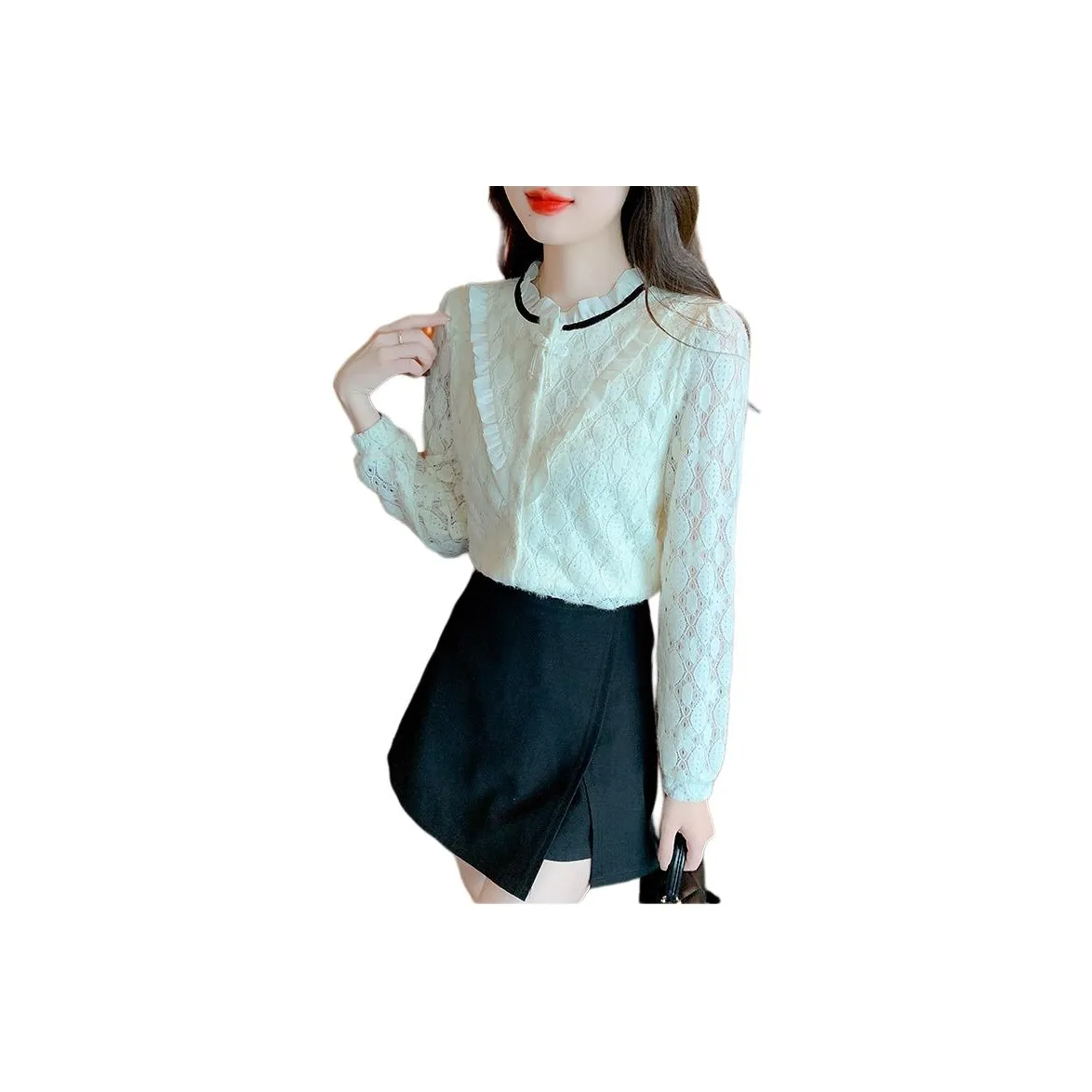 Mu Xiao Xin Абрикос с флисовой подкладкой с подарками MU Xiaoxin Наклеенный Женские Рубашки