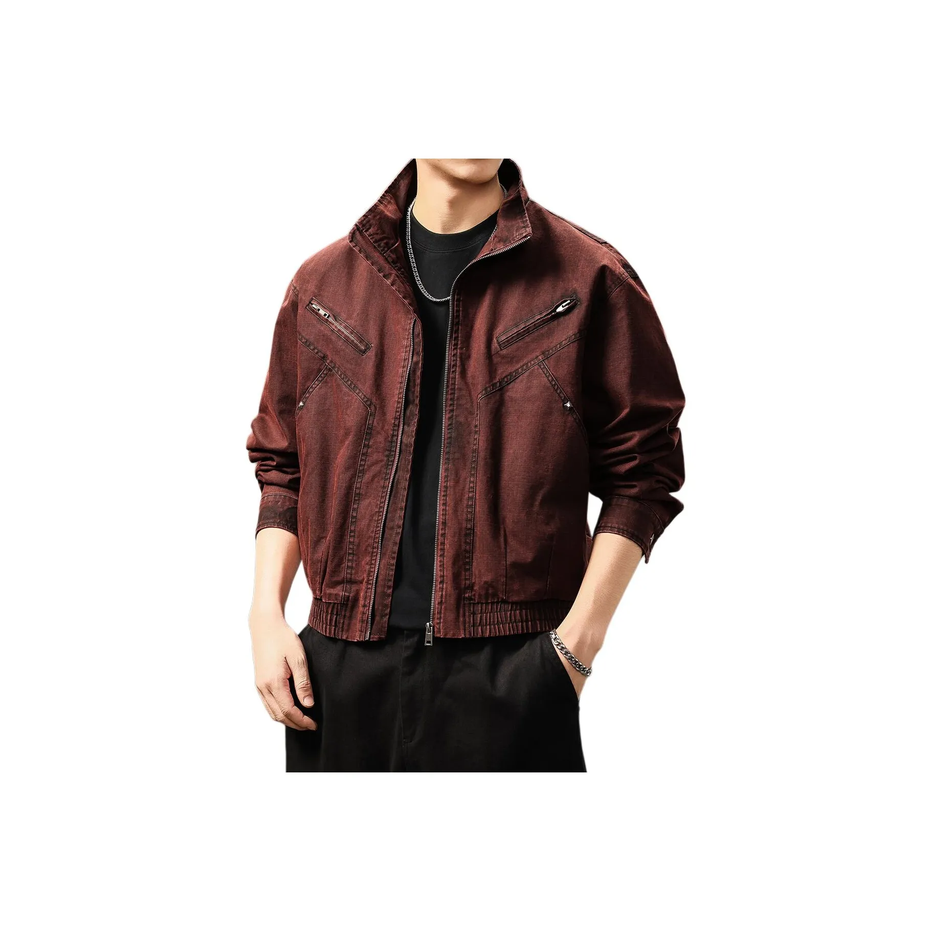 GUISE Бордовый Красный Унисекс Куртки