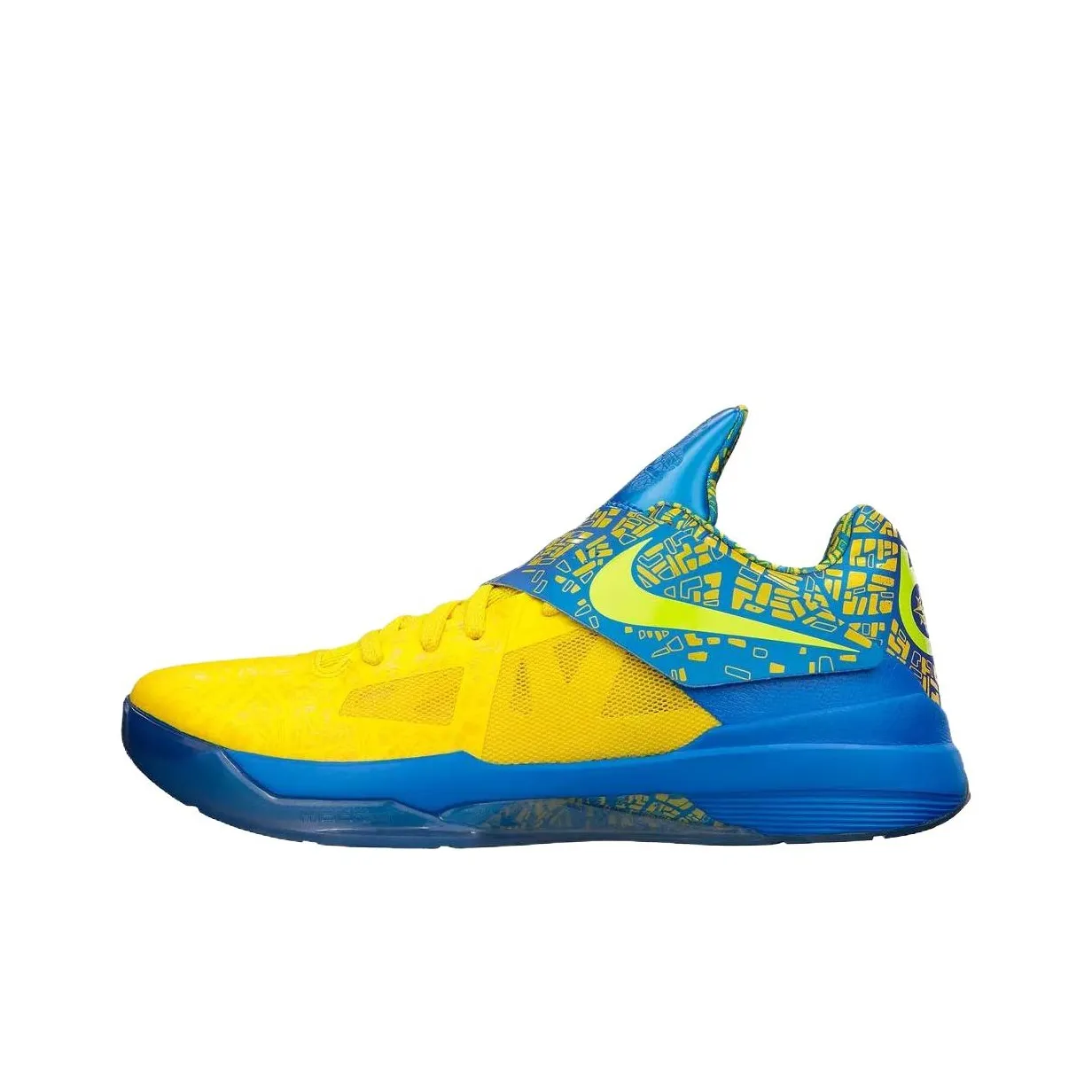 Nike KD 4 Slip-Resistant Low Top Баскетбольные кроссовки Мужской Лимон