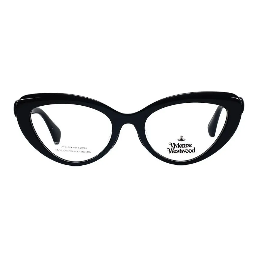 Vivienne Westwood Oval Оправы для очков Унисекс Яркий Черный