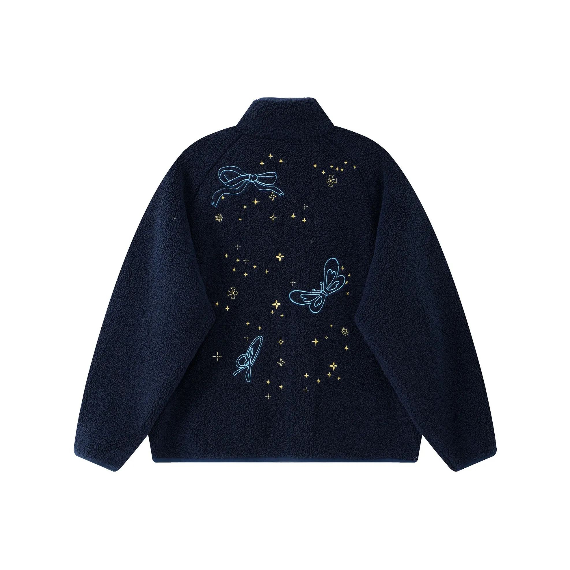 F426 Пальто из искусственной овечьей шерсти Унисекс