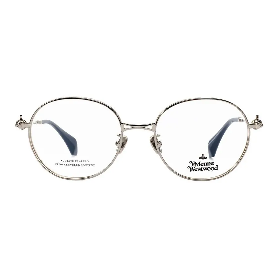 Vivienne Westwood Круглые Оправы для Очков Унисекс Античное Серебро