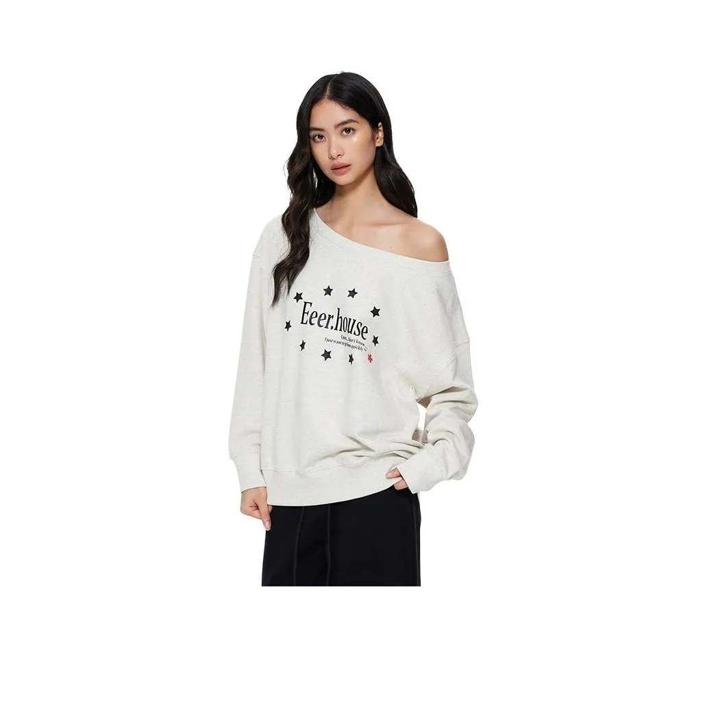 YINLEI Асимметричный свитшот с плечом женский