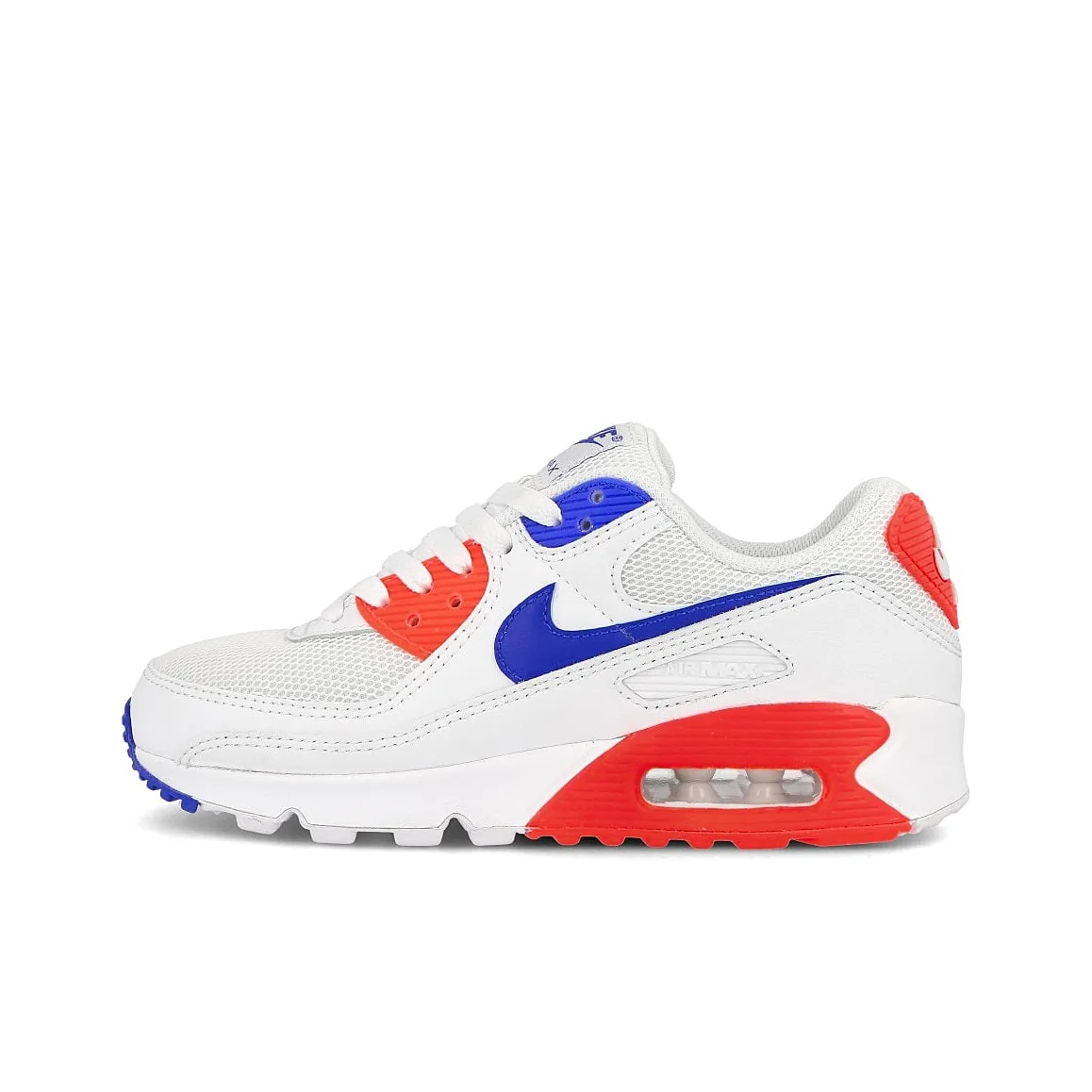 Nike Air Max 90 Running Shoes Men Low Top White Blue Red
