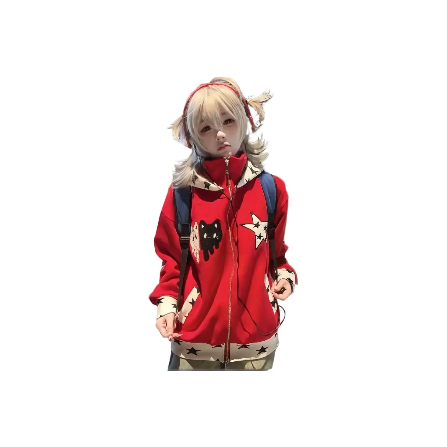 PAZZO Red Women's Sweatshirts PAZZO Красный Женские Свитшоты