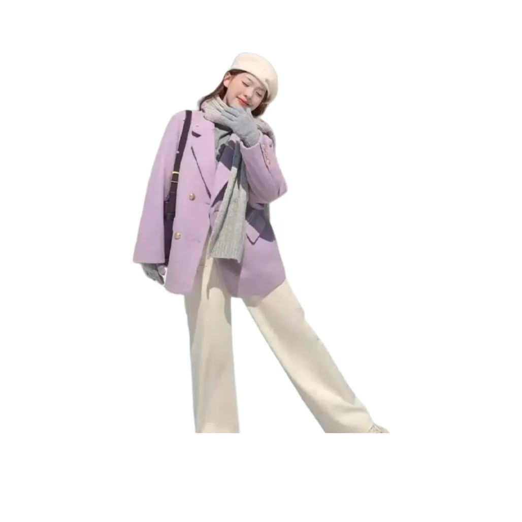 GUOZHEN Фиолетовый Женские Бизнес-костюмы