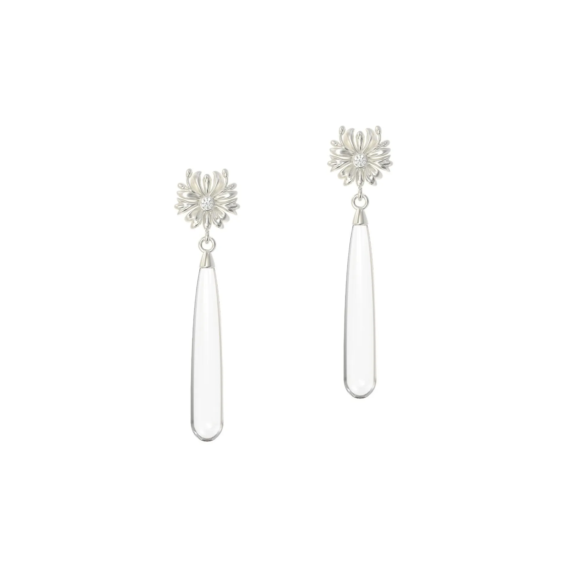 Mouhooland 925 стерлинговое серебро серьги-гвоздики с покрытием из белого золота унисекс