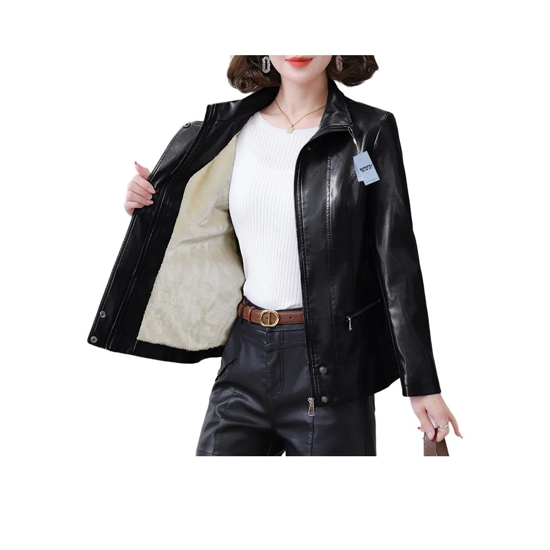 EMINU Женские кожаные куртки