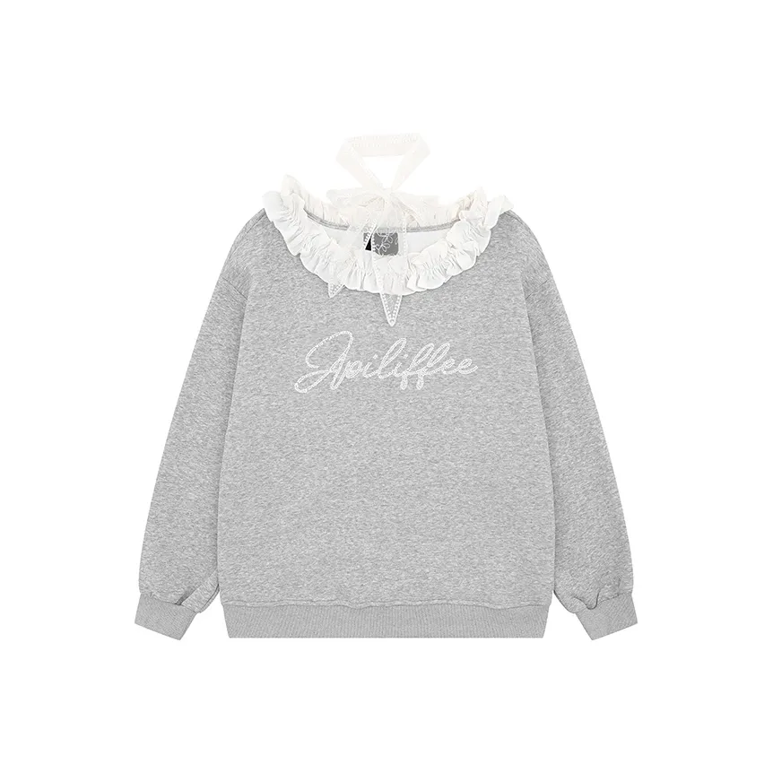 GUOZHEN Серый Женский Свитшот