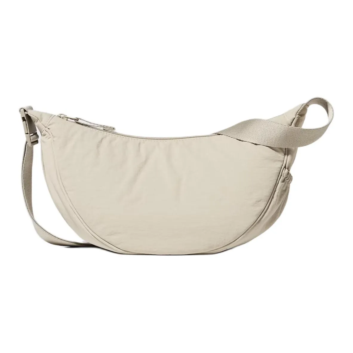 UNIQLO Сумка через плечо из нейлона мини-сумка унисекс бежевого цвета
