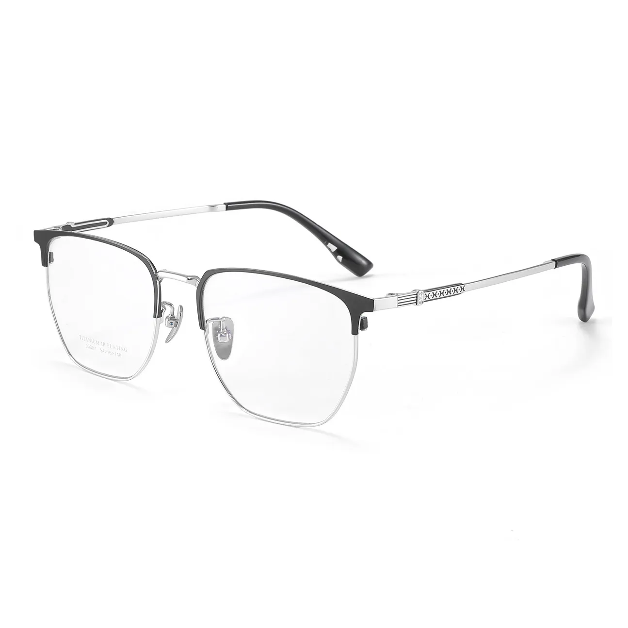 PSACSS Чистый титан Круглые очки с диоптриями Унисекс