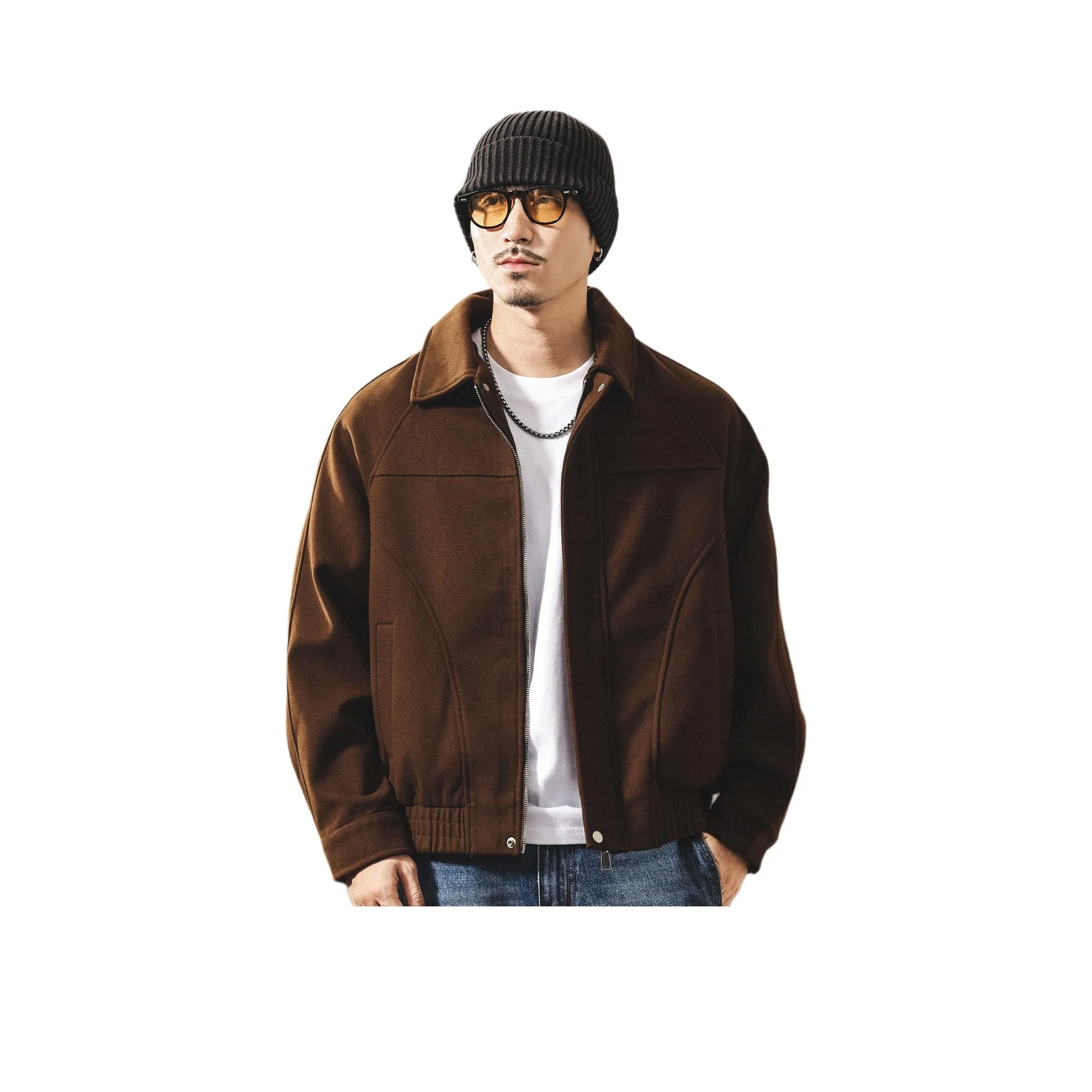 JIELEINUO Кофе Мужские Куртки