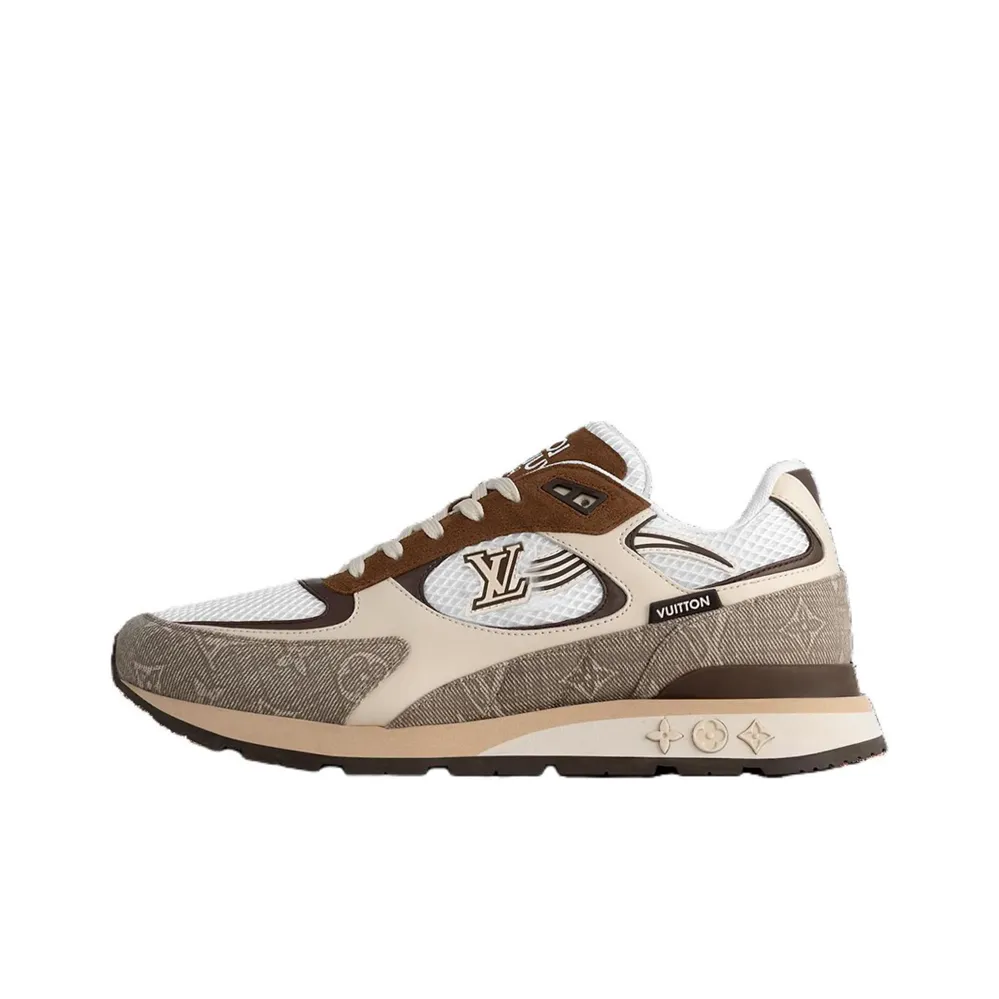 LOUIS VUITTON Run Away Casual Shoes Men Low-Top Brown