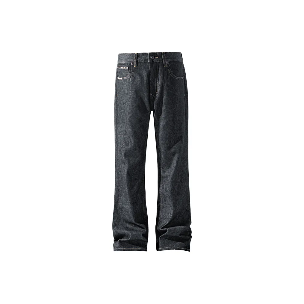 GANGZAI Черные Унисекс Джинсы