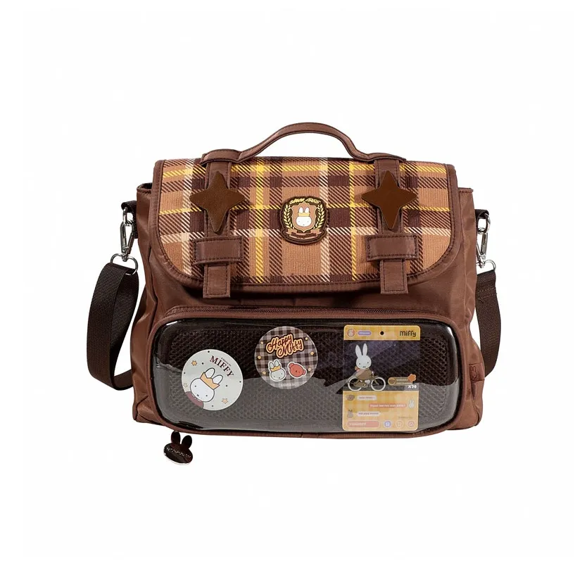 Cool Fun Полиэстер Двойной Плечо Ит-Баги Стандартный Унисекс Коричневый