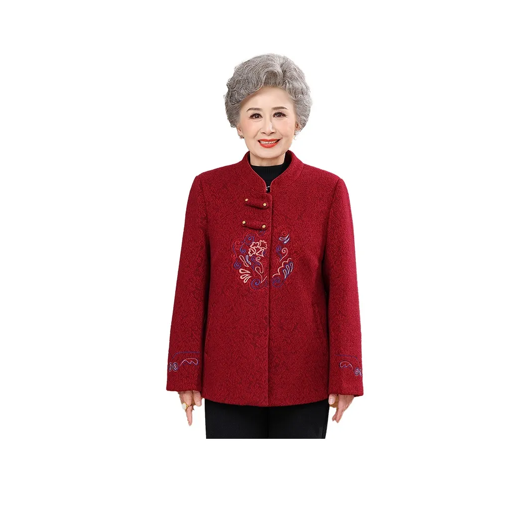 SHUHAOBAI Красный Женский Средний Средний Пожилой Топы