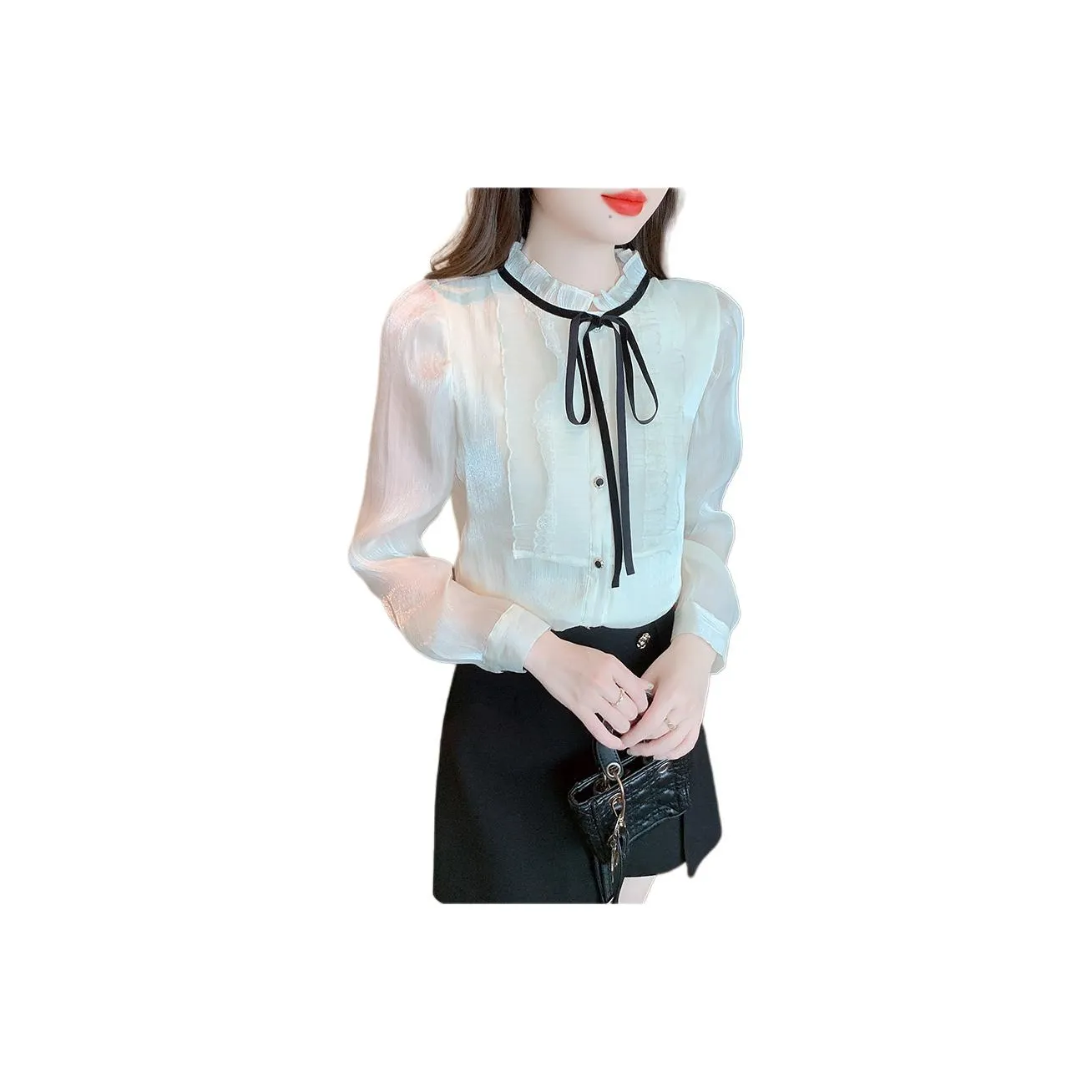 Mu Xiao Xin Абрикос Флис С Подкладкой с Бесплатной Наклейкой MU Xiaoxin Бренд Женские Рубашки