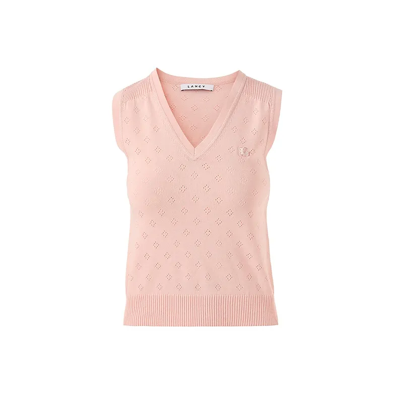 LANCY Кораллово-розовый Женский Топ