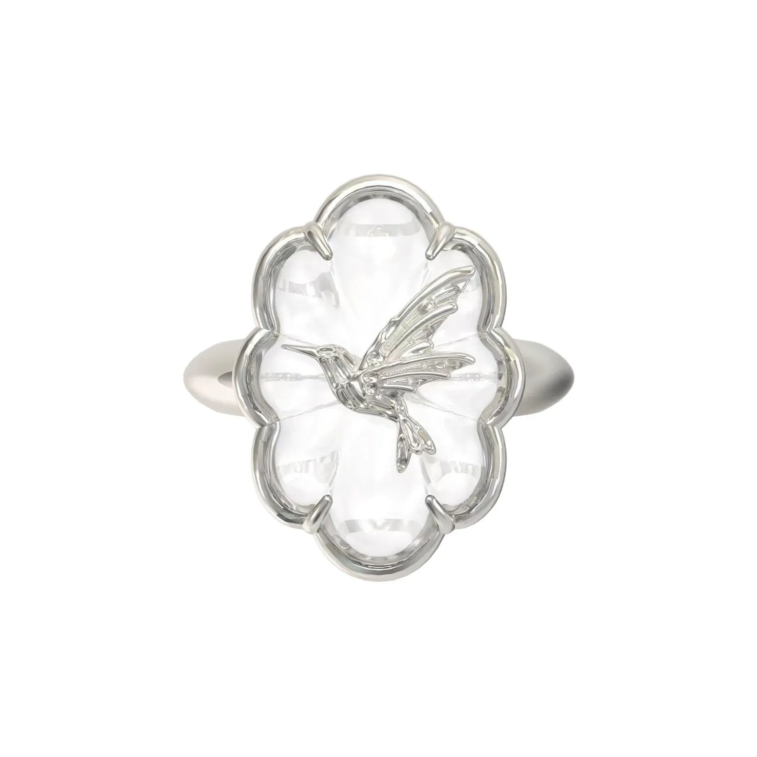 Mouhooland 925 стерлинговое серебро кольца с покрытием из белого золота унисекс