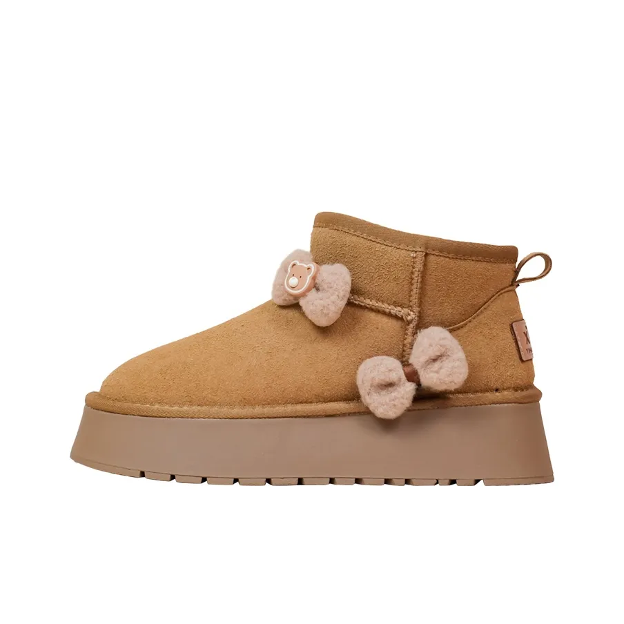 A M Сноубутсы Fluffy Bear Женские