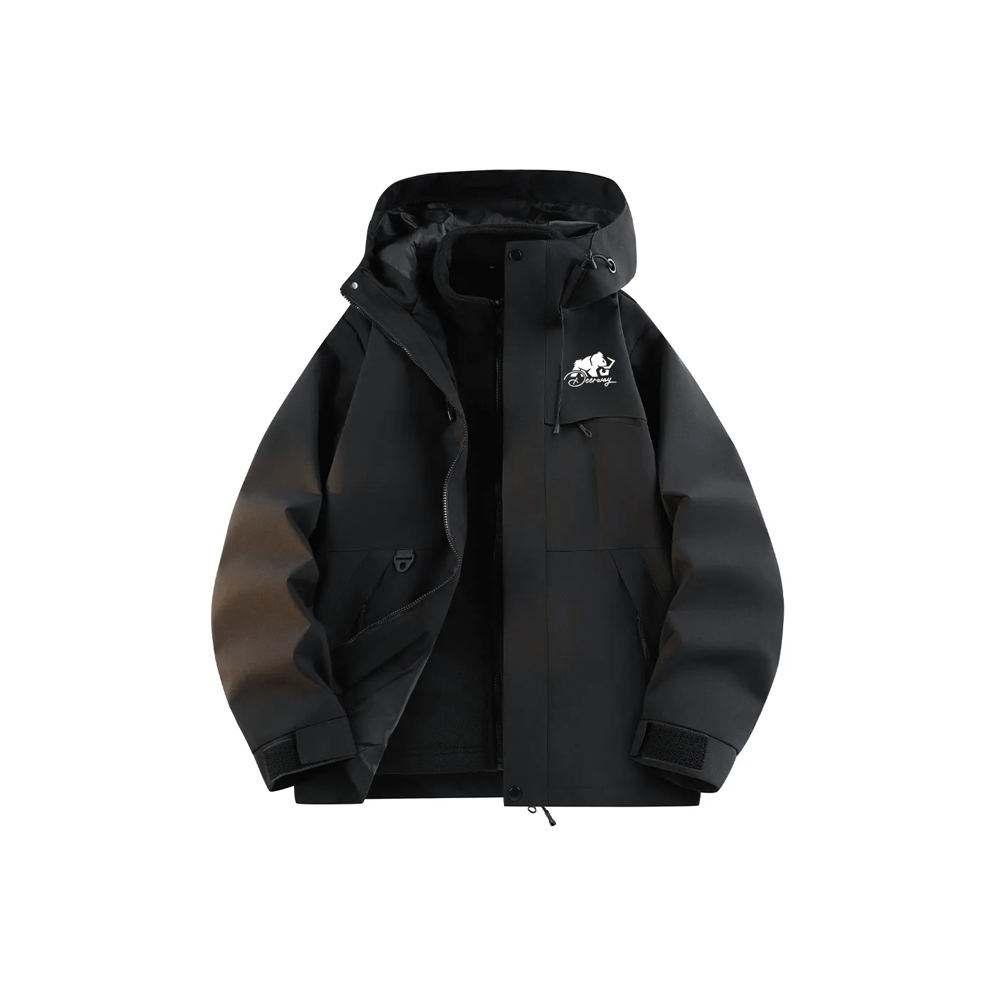 DEERWAY Городская жизнь Путешествие Коммутирование Водонепроницаемый и Ветрозащитный для сохранения тепла Ветровка