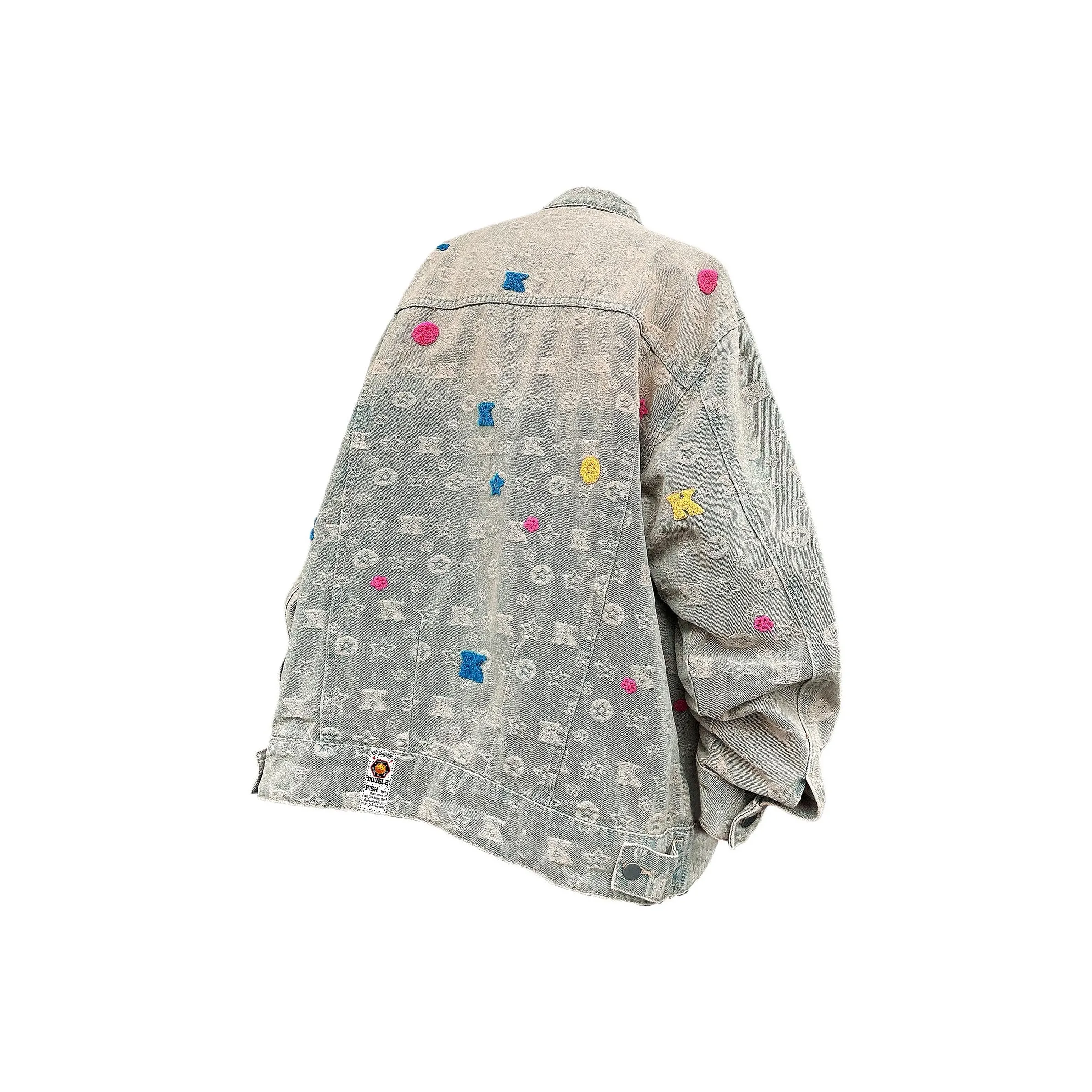 Двойная рыба Грязно-желтый [Высокое качество] Унисекс Куртки