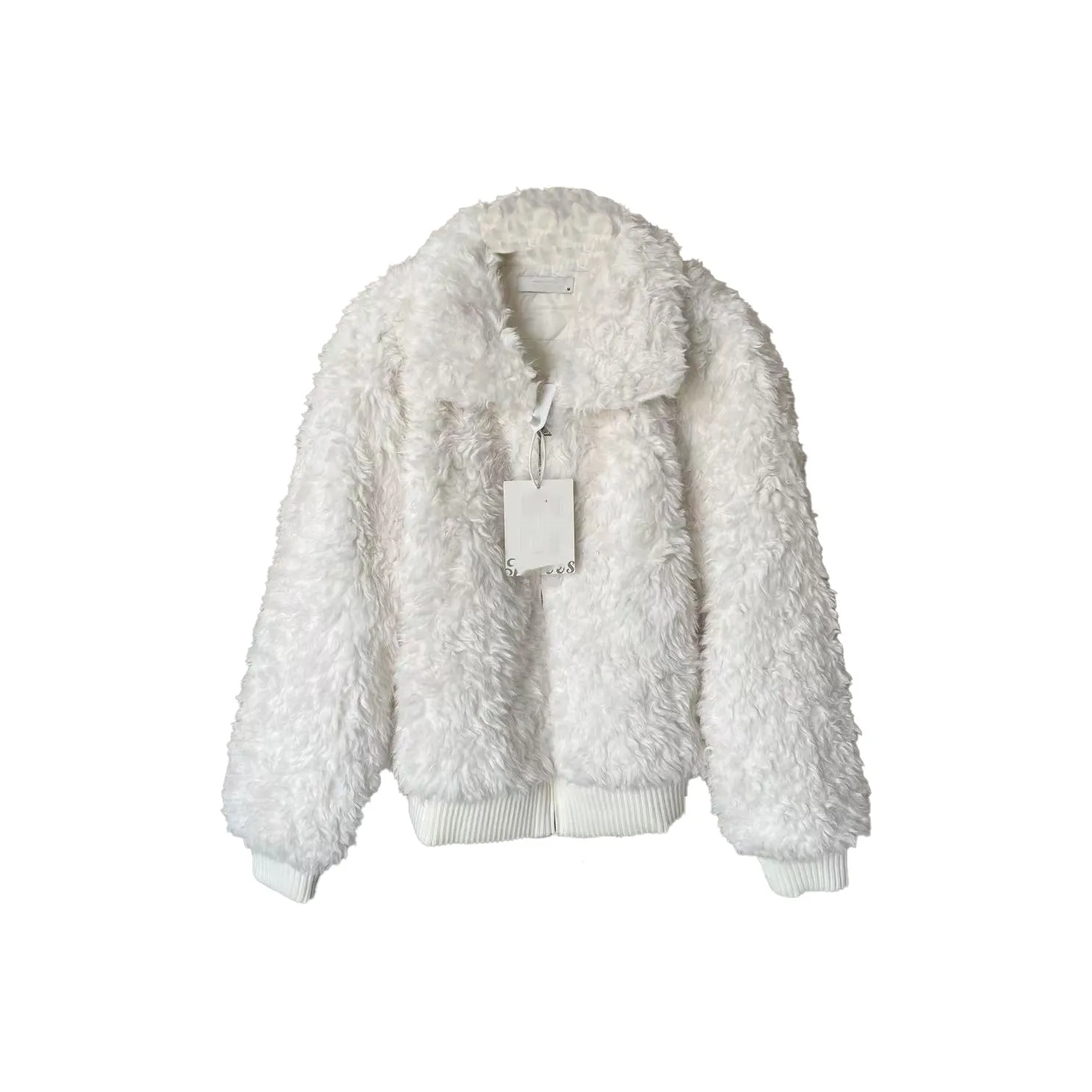 MORii Белый Женские Бархатные Куртки