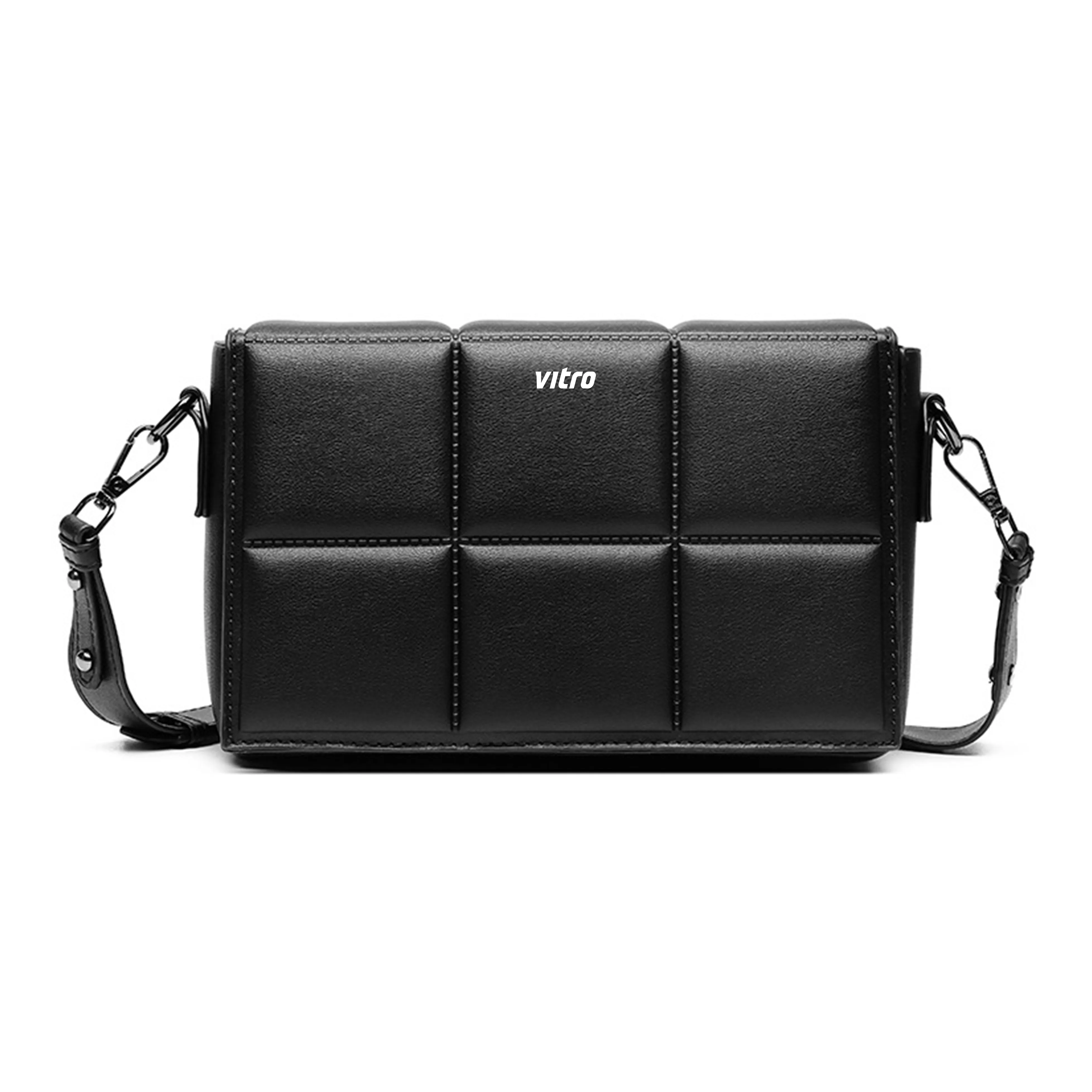 VITRO ПУ (полиуретан) Полиэстер Сумка через плечо Унисекс Черный