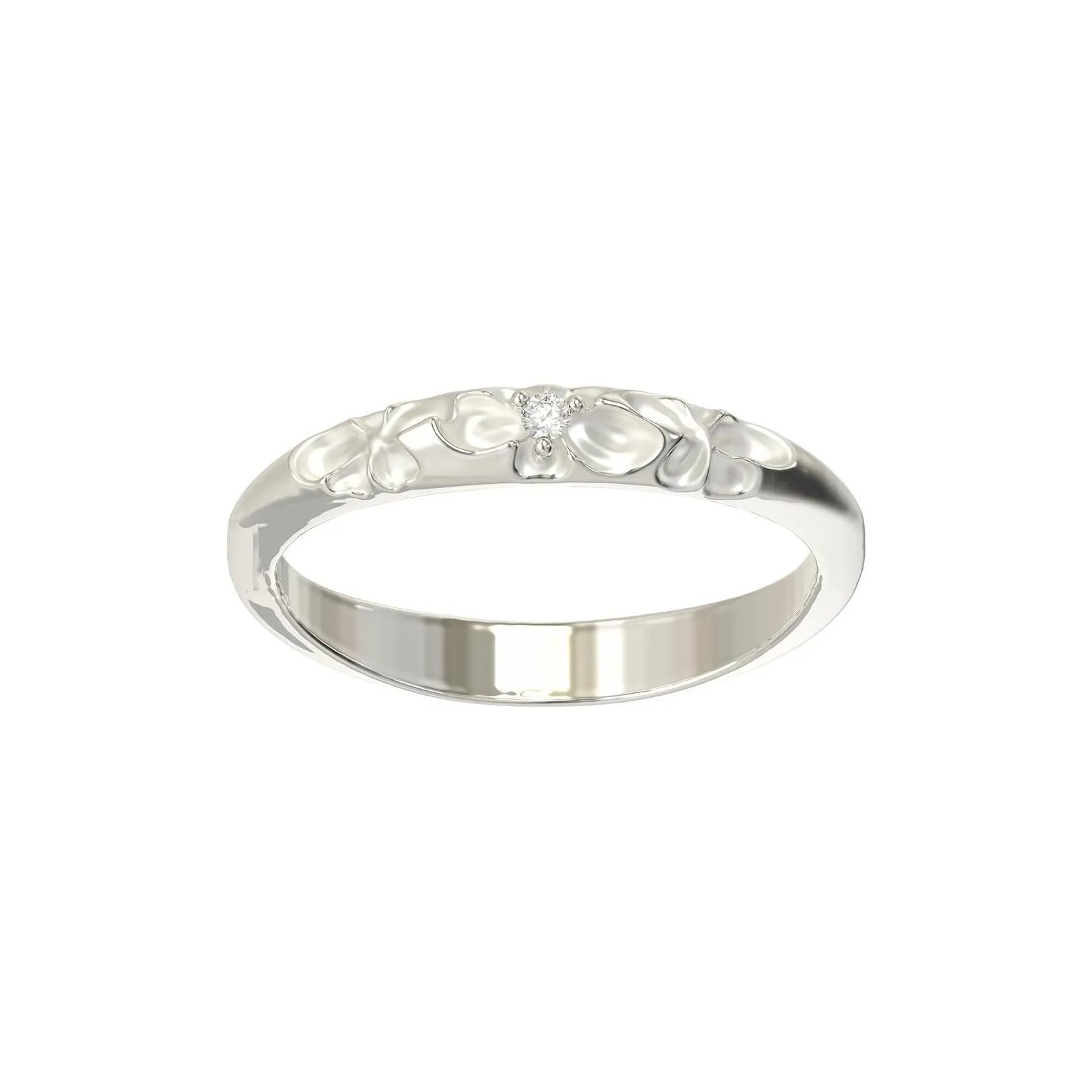 Mouhooland 925 стерлинговое серебро кольца с покрытием из белого золота унисекс