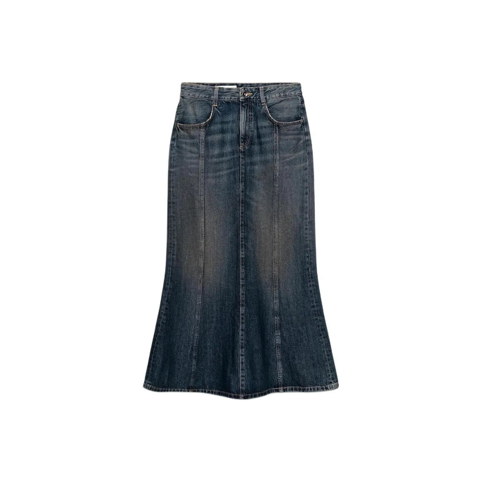 ZARA Trf Denim Long Skirt Women's