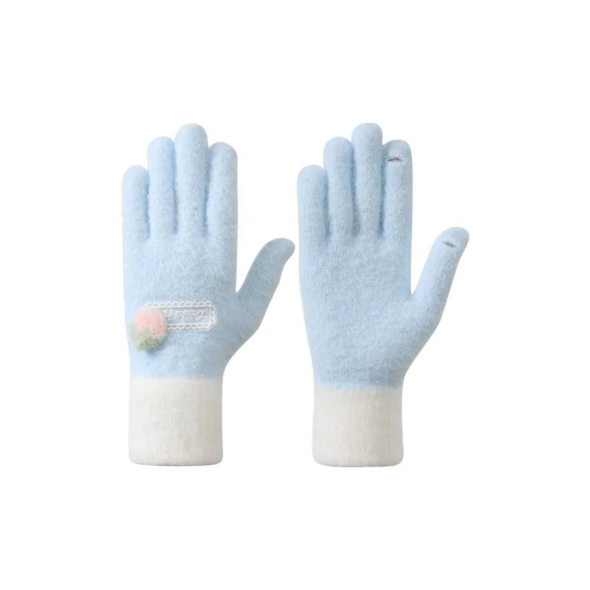 YUZHAOLIN Утолщенные вязаные перчатки для женщин