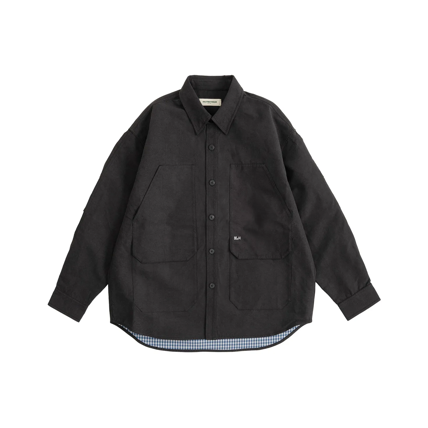 Halfwayhouse Черная Унисекс Рубашка