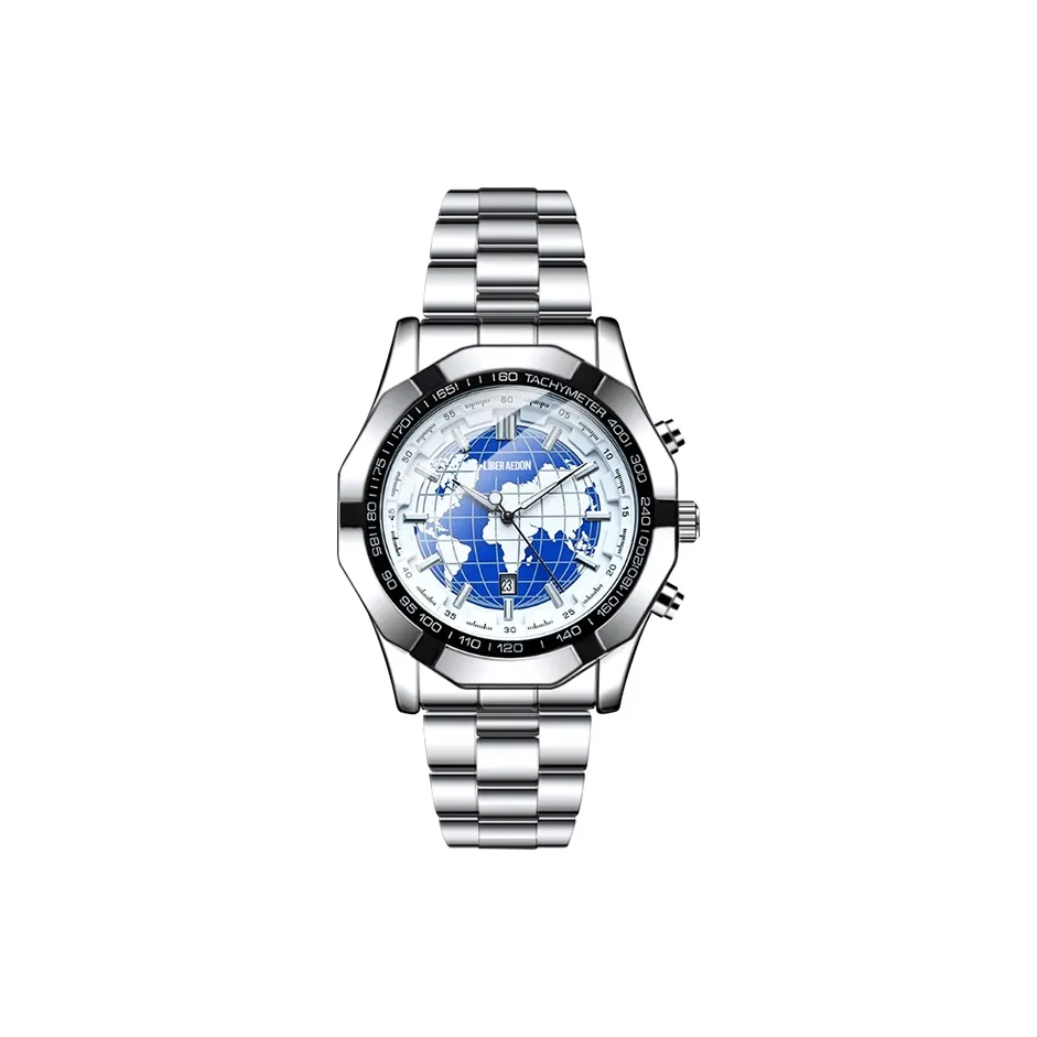 LIBER AEDON Наручные часы Кварцевый механизм Синий циферблат Мужские часы