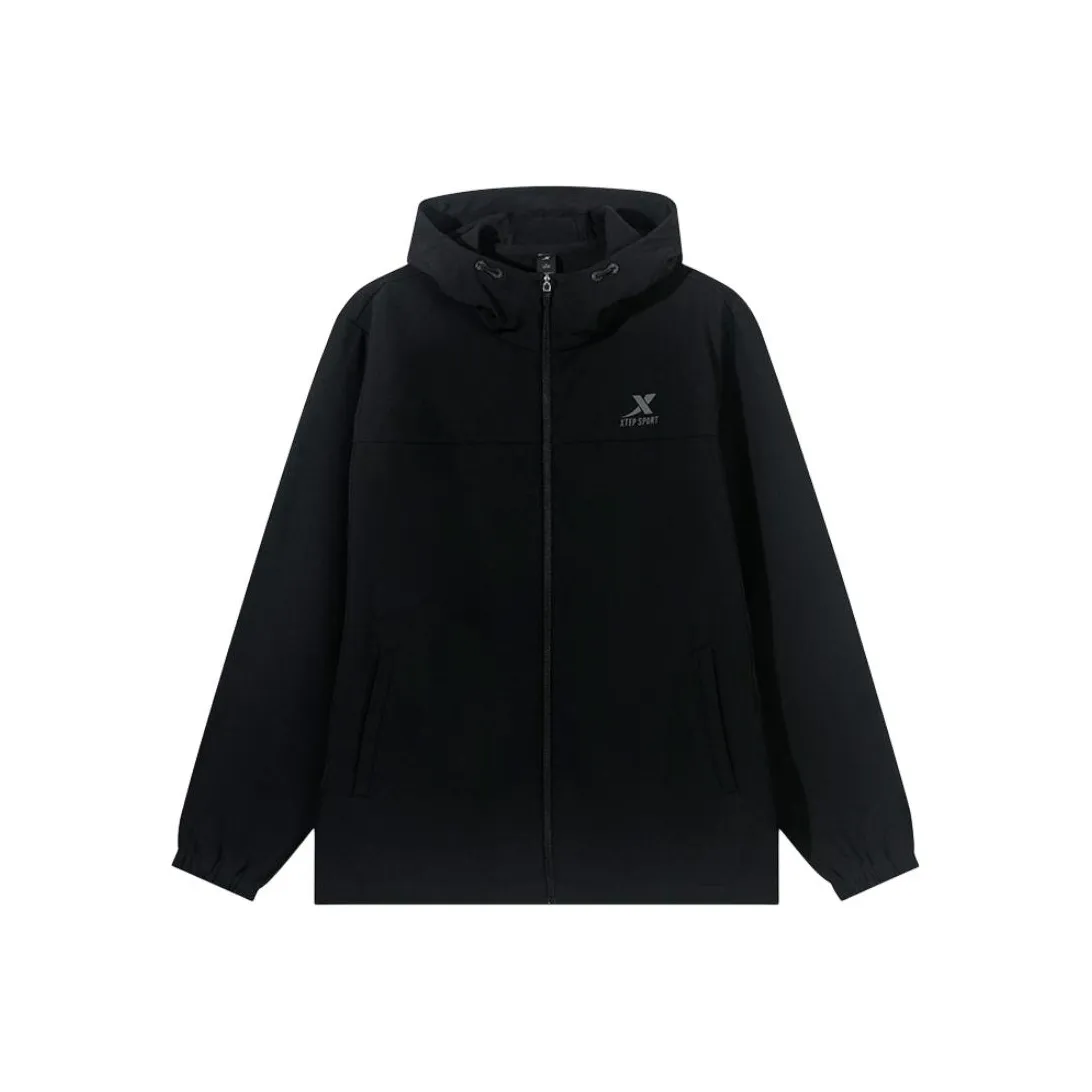 XTEP Водонепроницаемый Тепловой Тренчкот Мужской Глубокий Черный
