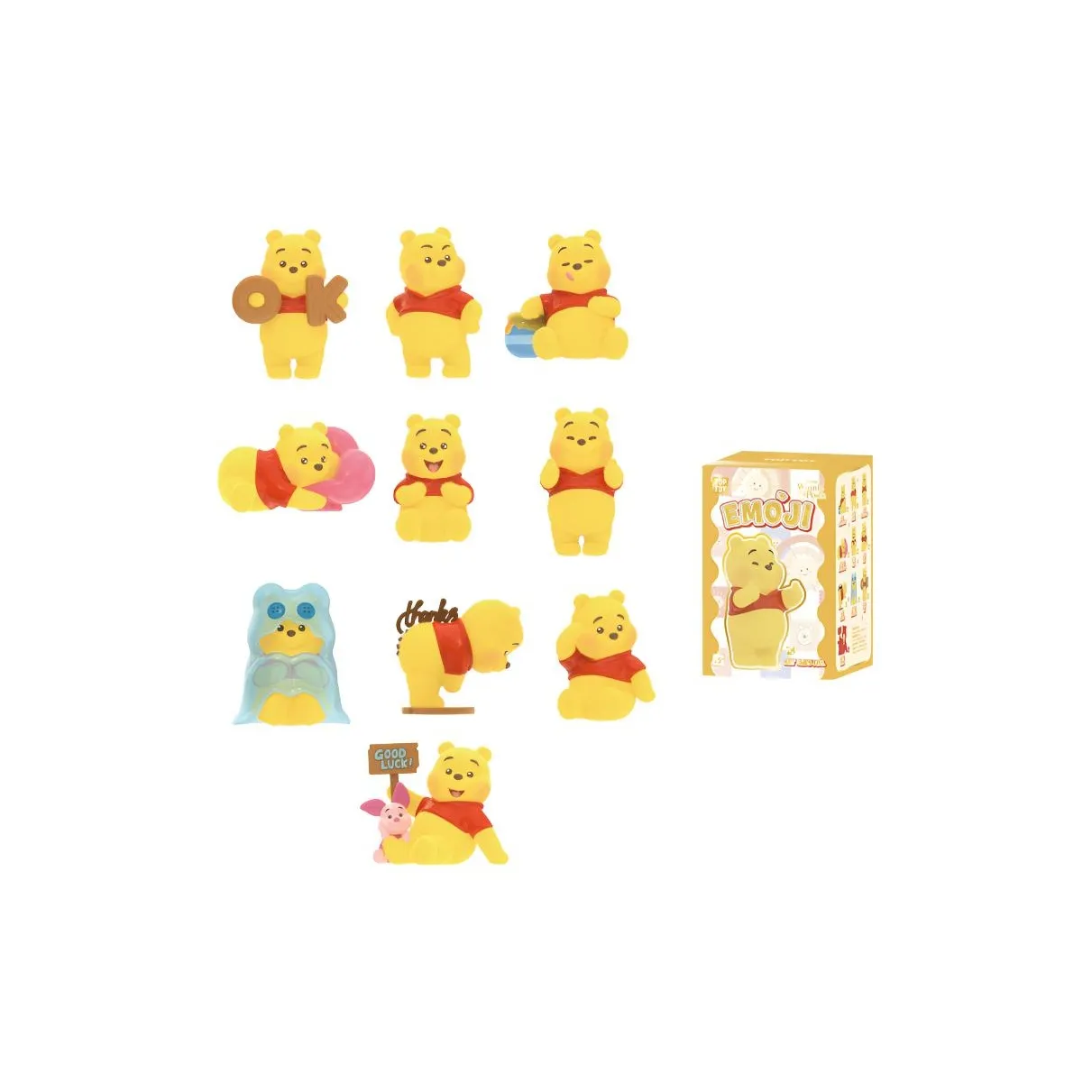 TOP TOY Disney Winnie The Pooh Meme Collection Фигурка Слепые коробки Один Blind Коробка Целая коробка 9 шт