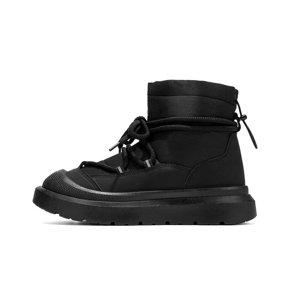 QINBU Сноубутсы Термостойкие Устойчивые к Износу Короткие Утепленные Ботинки Мужские