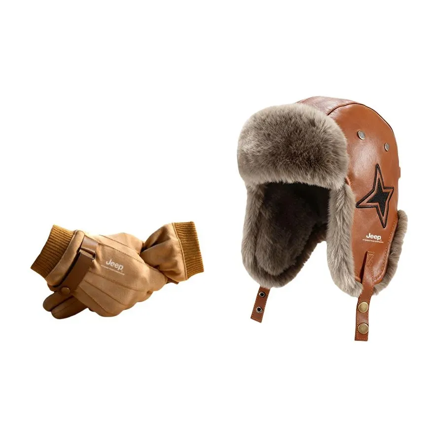 Jeep Кожаный Шляпа-ушанка Унисекс