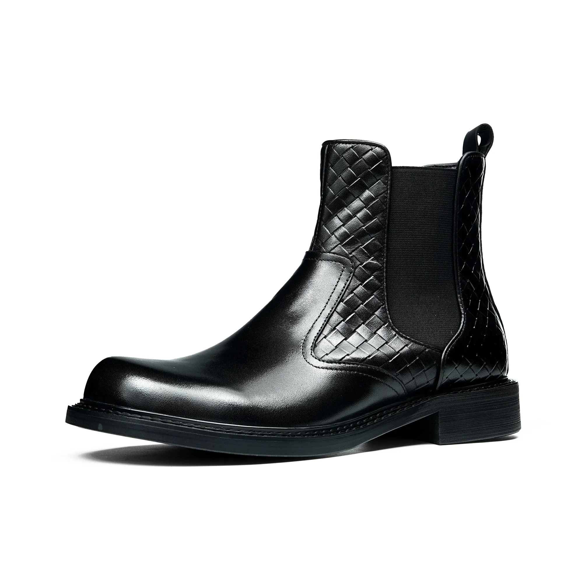 FARVARWO Челси Натуральная кожа Мужская обувь 14,5 см Высокий топ Обувь Мужская