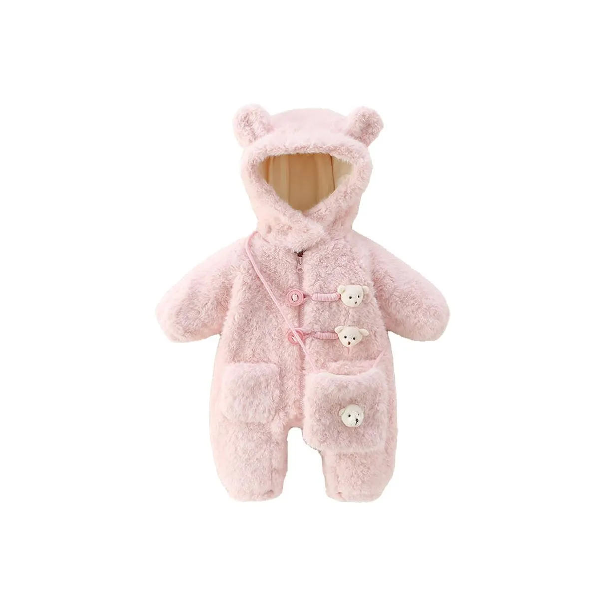 Yalu Комбинезоны и ползунки Розовый для младенцев и малышей