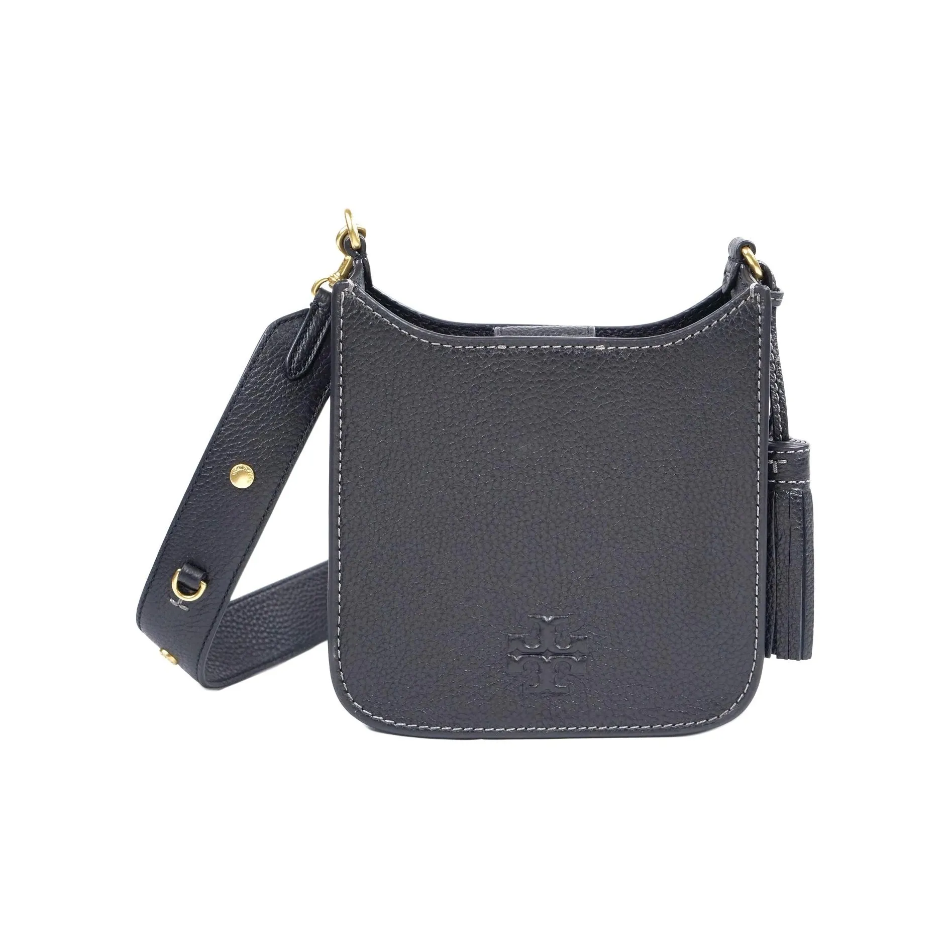 TORY BURCH THEA Кожаная Сумка через плечо Мини Женская Черная