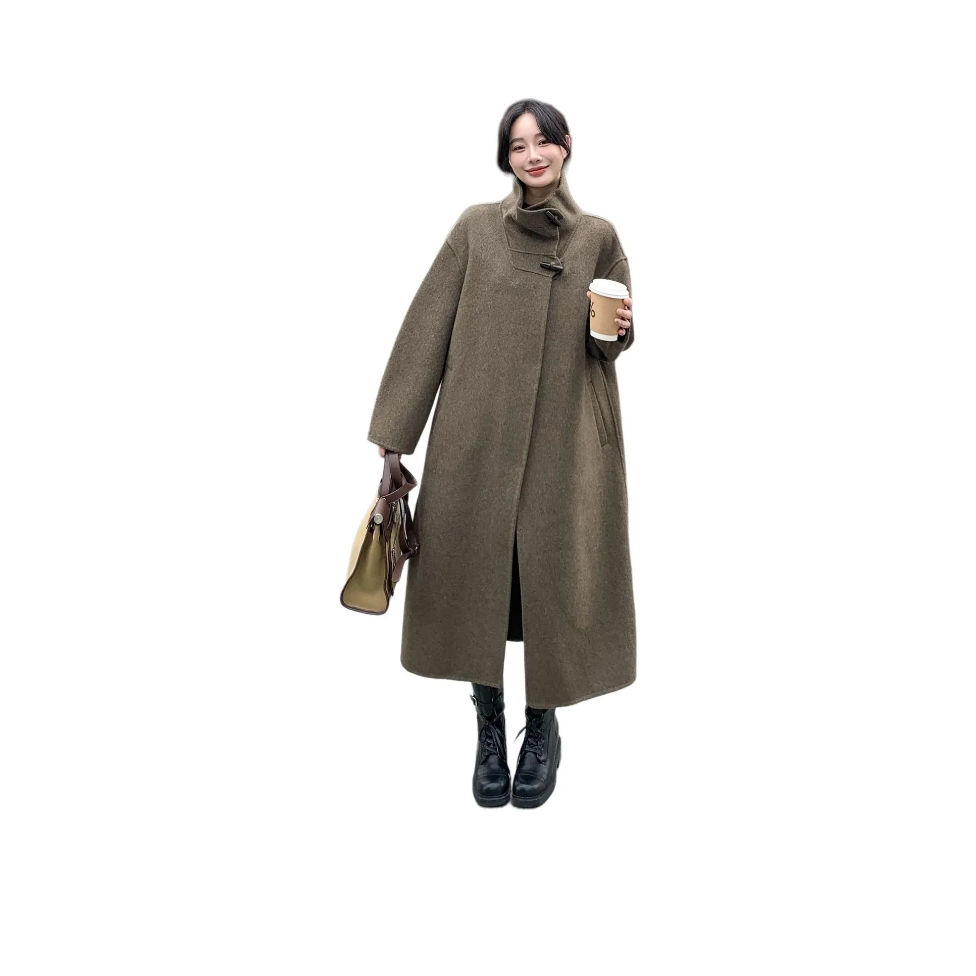 MEXICAN Темно-коричневое женское пальто