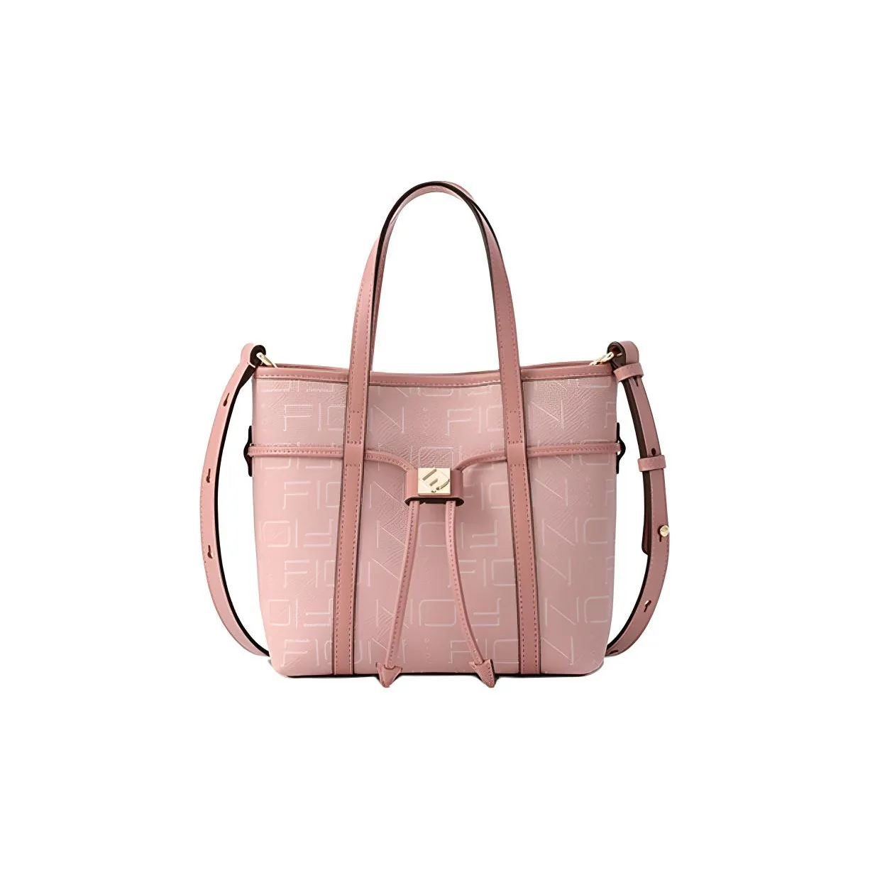 FION Искусственная кожа с коровьей кожей сумка стандартная женская розовая