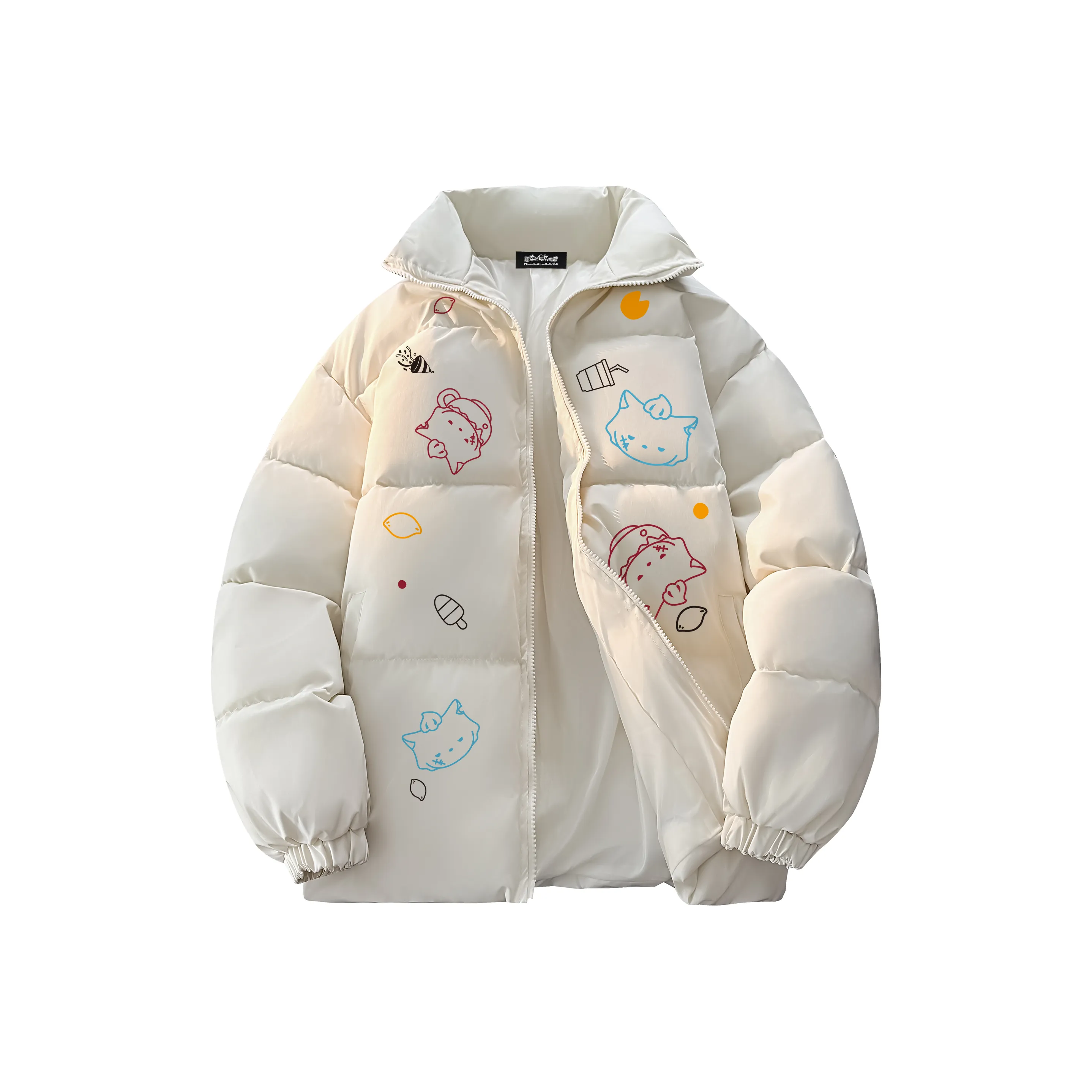 Pleasant Goat and Big Big Wolf Хлопковый пуховик Унисекс